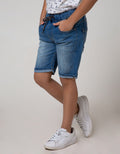 DENIM SHORTS RUBBER L