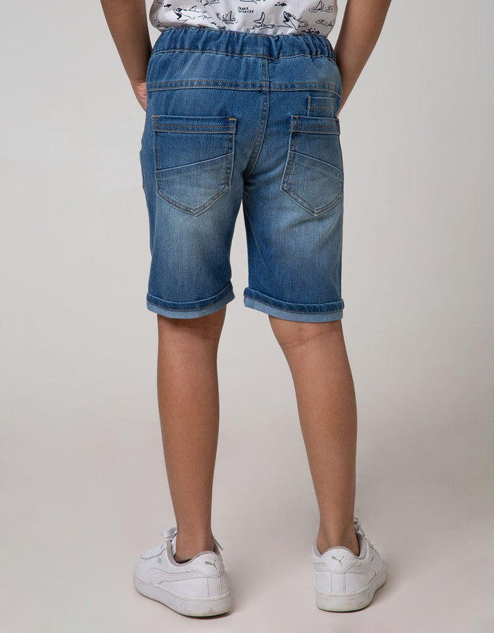 DENIM SHORTS RUBBER L