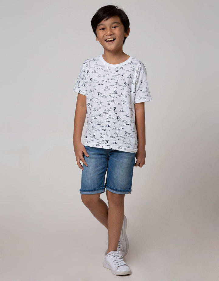 DENIM SHORTS RUBBER L