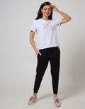 Nevada Women Knit Top Short Sleeve T-Shirt Wording Non Raglan Basic
