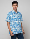 Crocodile Print Motif Shirt