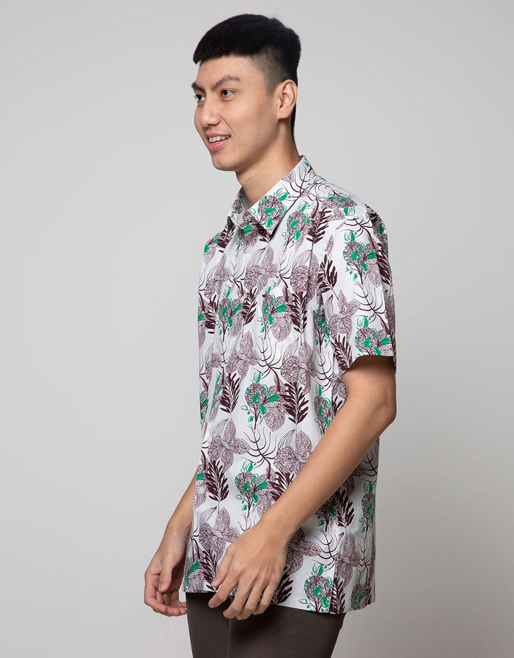 Crocodile Kemeja Print Cubes