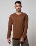 Men's Top Lillac Henley Shirt