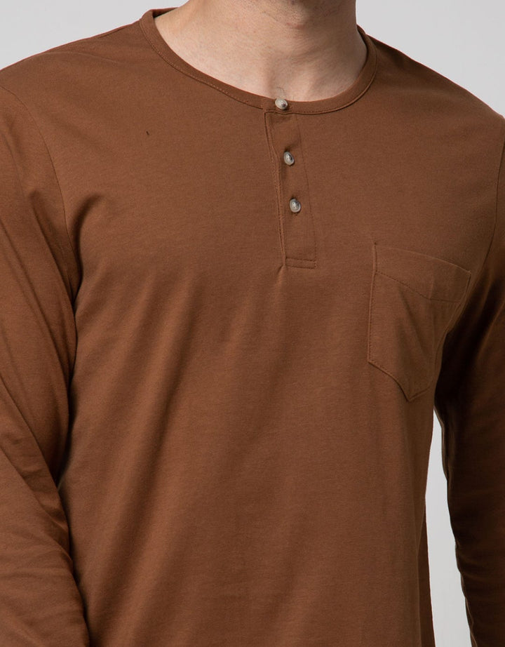 Men's Top Lillac Henley Shirt
