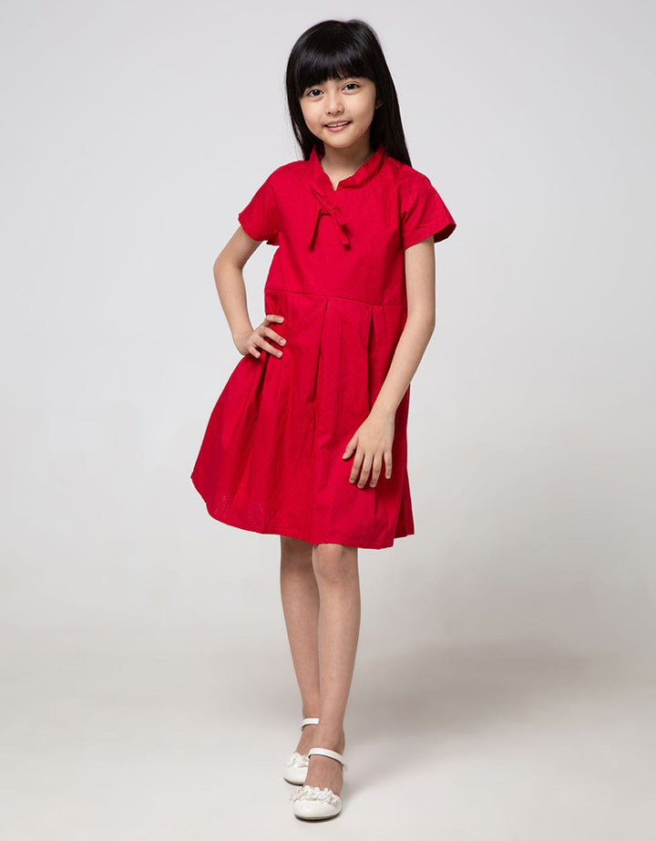Pingu Plain Look Dress for Girls