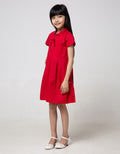 Pingu Plain Look Dress for Girls