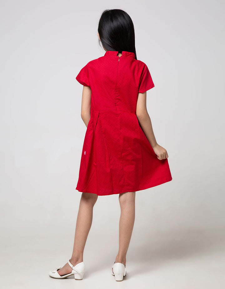 Pingu Plain Look Dress for Girls