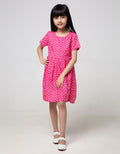 Pingu Moon Short Sleeve Dress for Girls