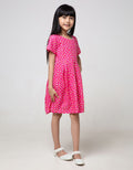 Pingu Moon Short Sleeve Dress for Girls