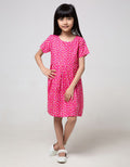 Pingu Moon Short Sleeve Dress for Girls