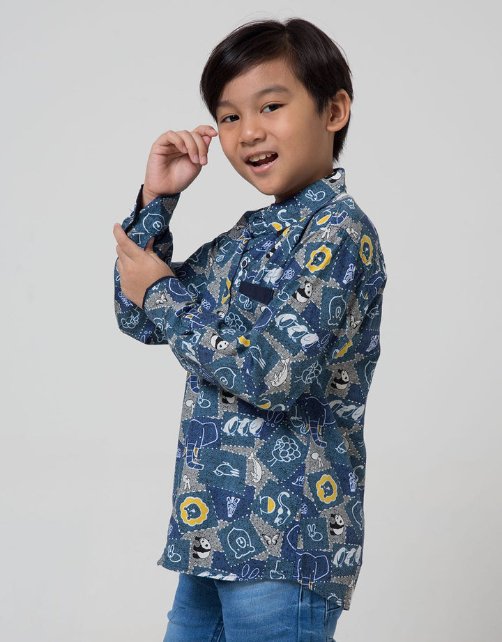Pingu Club Kemeja Panjang Anak Laki-Laki
