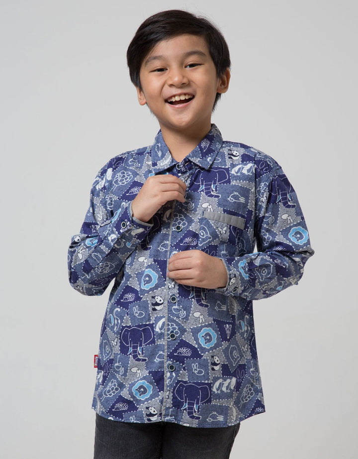 Pingu Club Kemeja Panjang Anak Laki-Laki