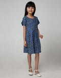 Pingu Moon Short Sleeve Dress for Girls
