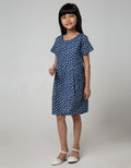 Pingu Moon Short Sleeve Dress for Girls