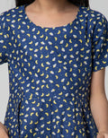 Pingu Moon Short Sleeve Dress for Girls