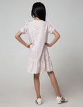 Pingu Short Sleeve Dress Flamingo Print