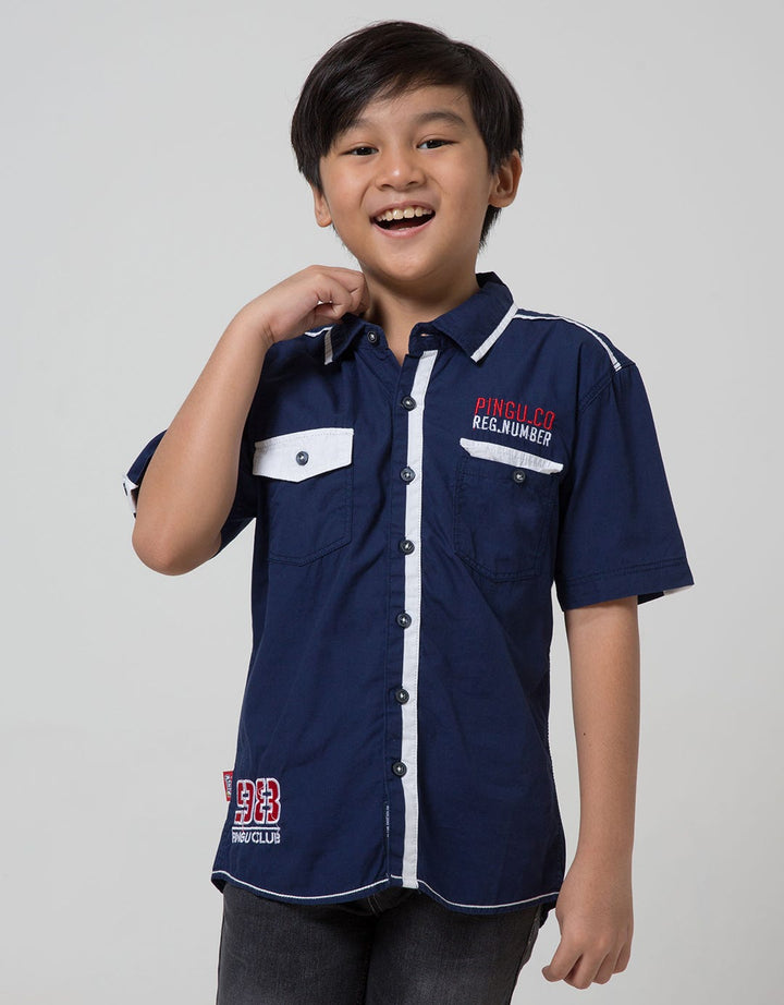 Pingu Club Kemeja Pendek Anak Laki-Laki