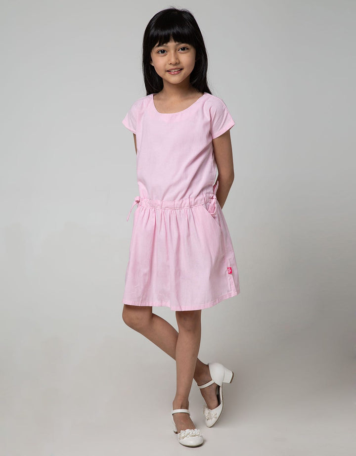 Pingu Short Sleeve Drawstring Dress