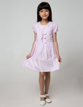 Pingu Cat Ribbon Dress Anak Perempuan