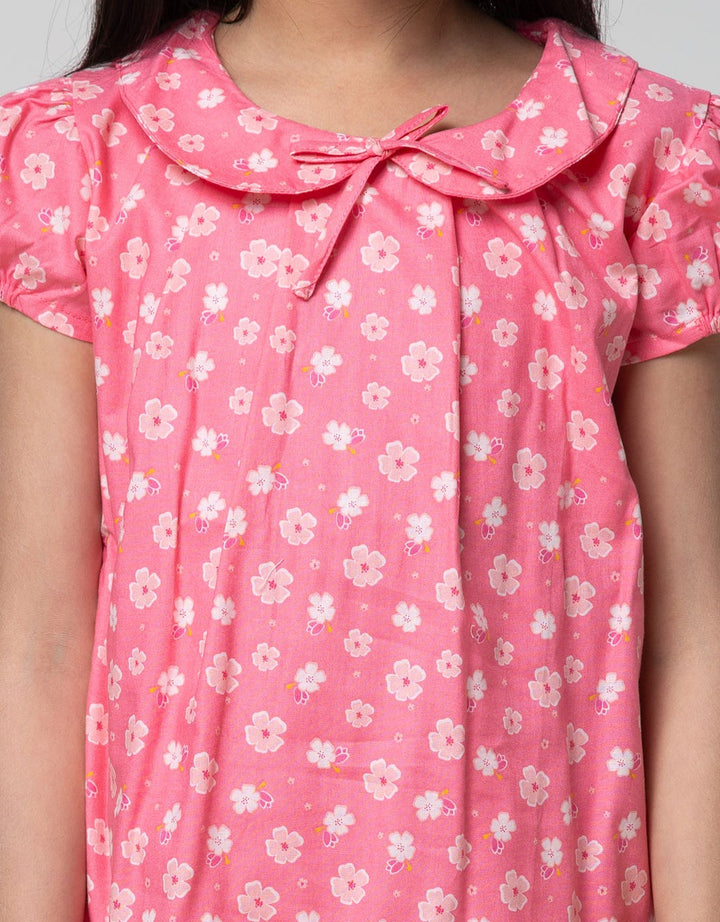 Pingu Floral Short Sleeve Dress