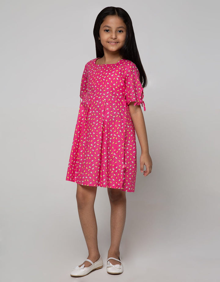 Pingu Moon Dress Anak Perempuan