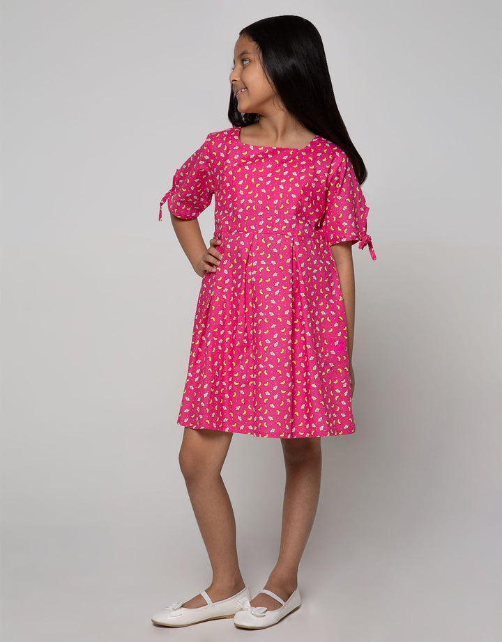 Pingu Moon Dress Anak Perempuan