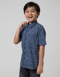 Pingu Full Motif Kemeja Pendek Anak