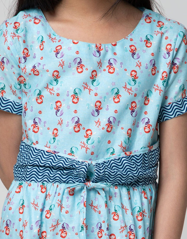 Pingu Short Sleeve Mermaid Dress