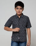 Pingu Full Motif Kemeja Pendek Anak