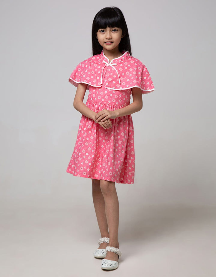 Pingu Flower Layer Dress for Girls