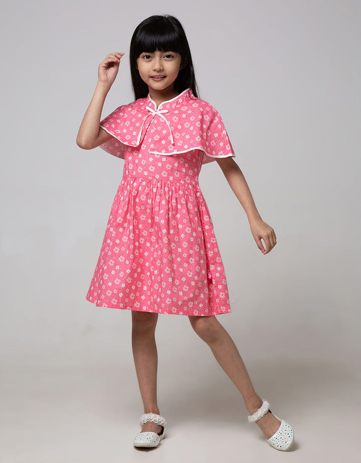 Pingu Flower Layer Dress for Girls