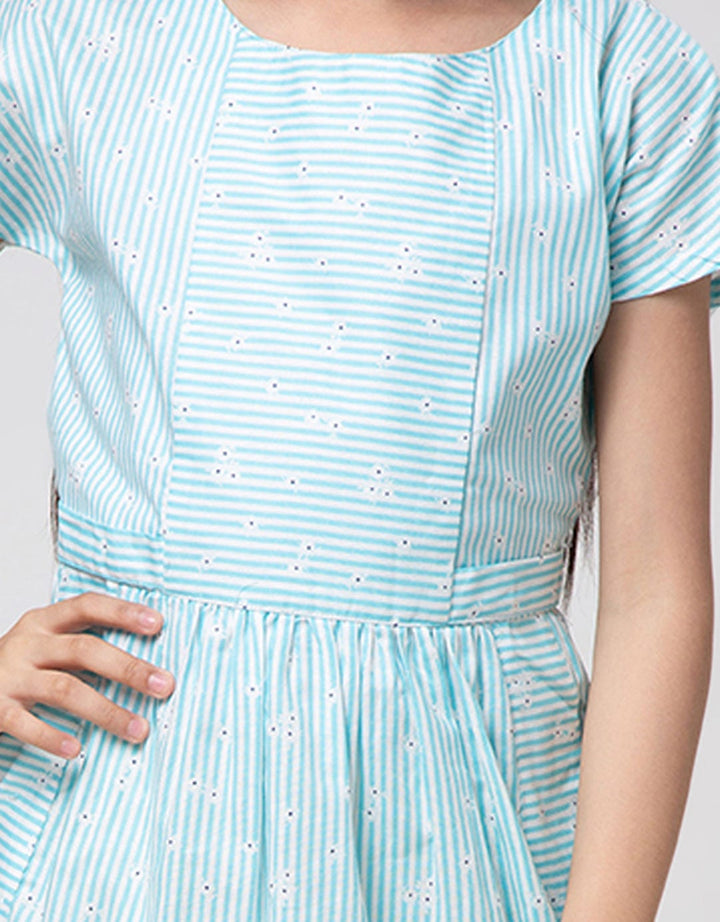 Pingu Stripe Dress Anak Perempuan