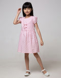 Pingu Cat Ribbon Dress Anak Perempuan