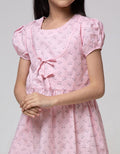 Pingu Cat Ribbon Dress Anak Perempuan