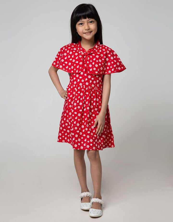 Pingu Flower Layer Dress for Girls