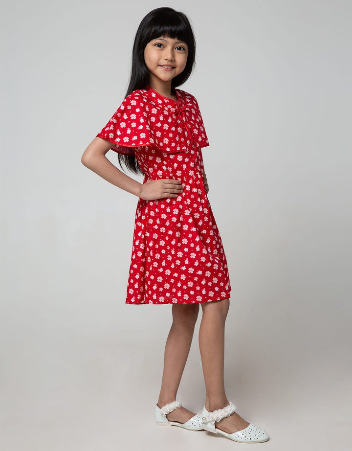 Pingu Flower Layer Dress for Girls