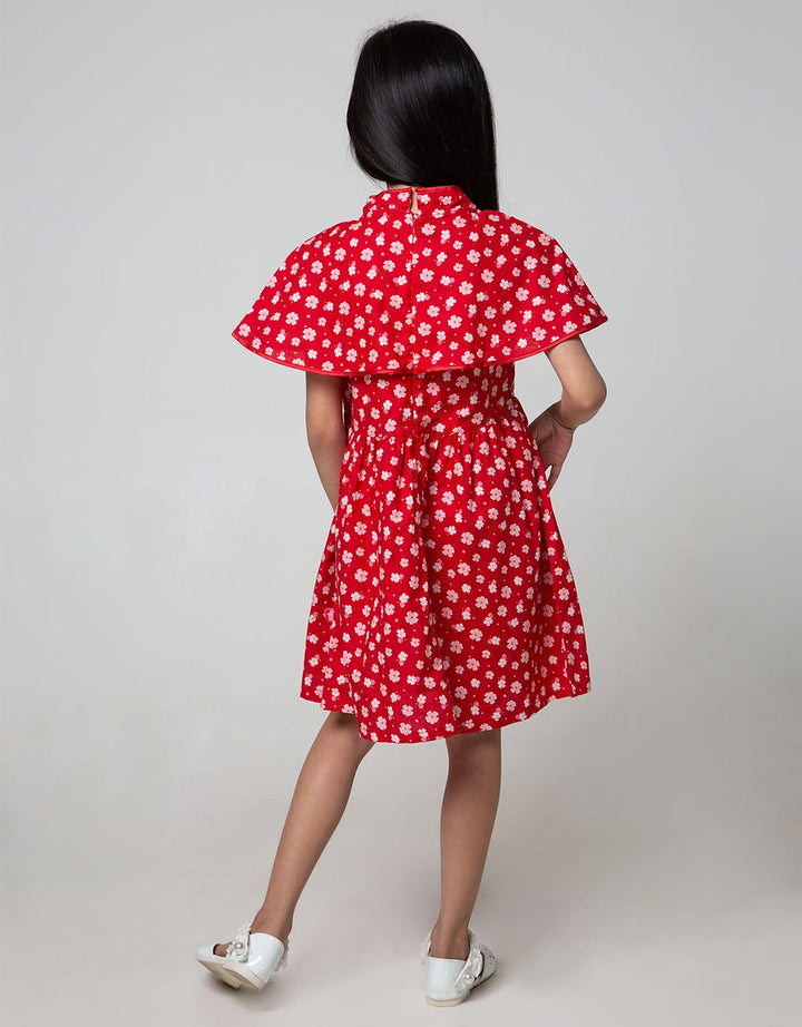 Pingu Flower Layer Dress for Girls