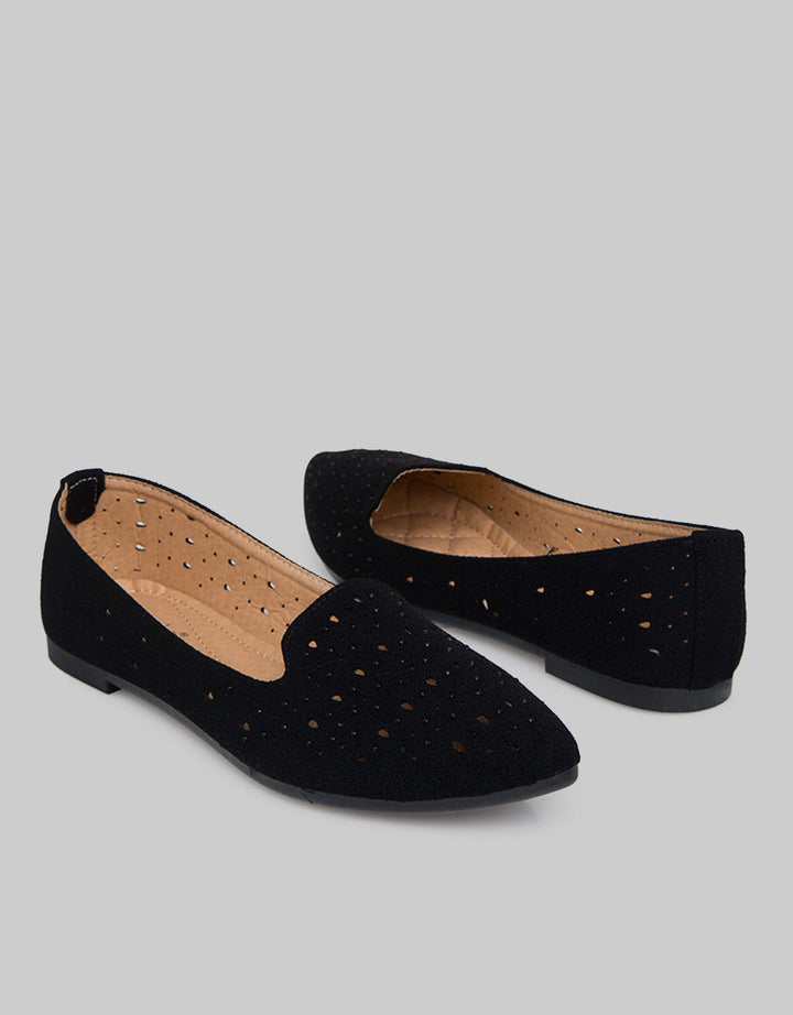 Laviola Pointy Pearl Sepatu Flat Wanita