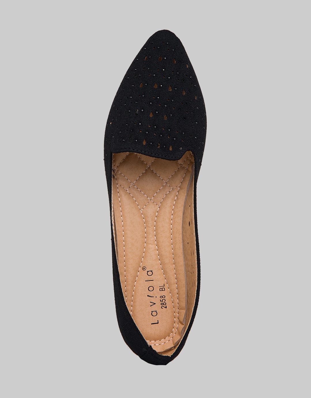 Laviola Pointy Pearl Sepatu Flat Wanita