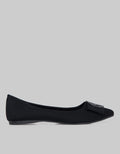 Laviola Big Brooch Flat Shoes Women
