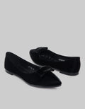 Laviola Big Brooch Flat Shoes Women