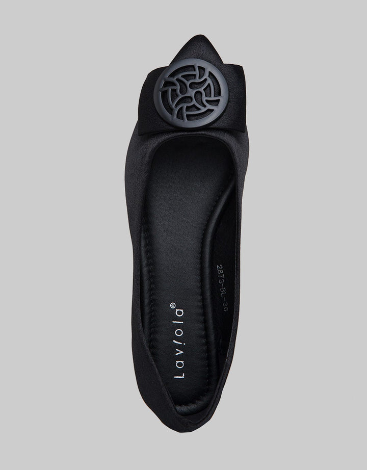Laviola Pin Circle Sepatu Flat Wanita