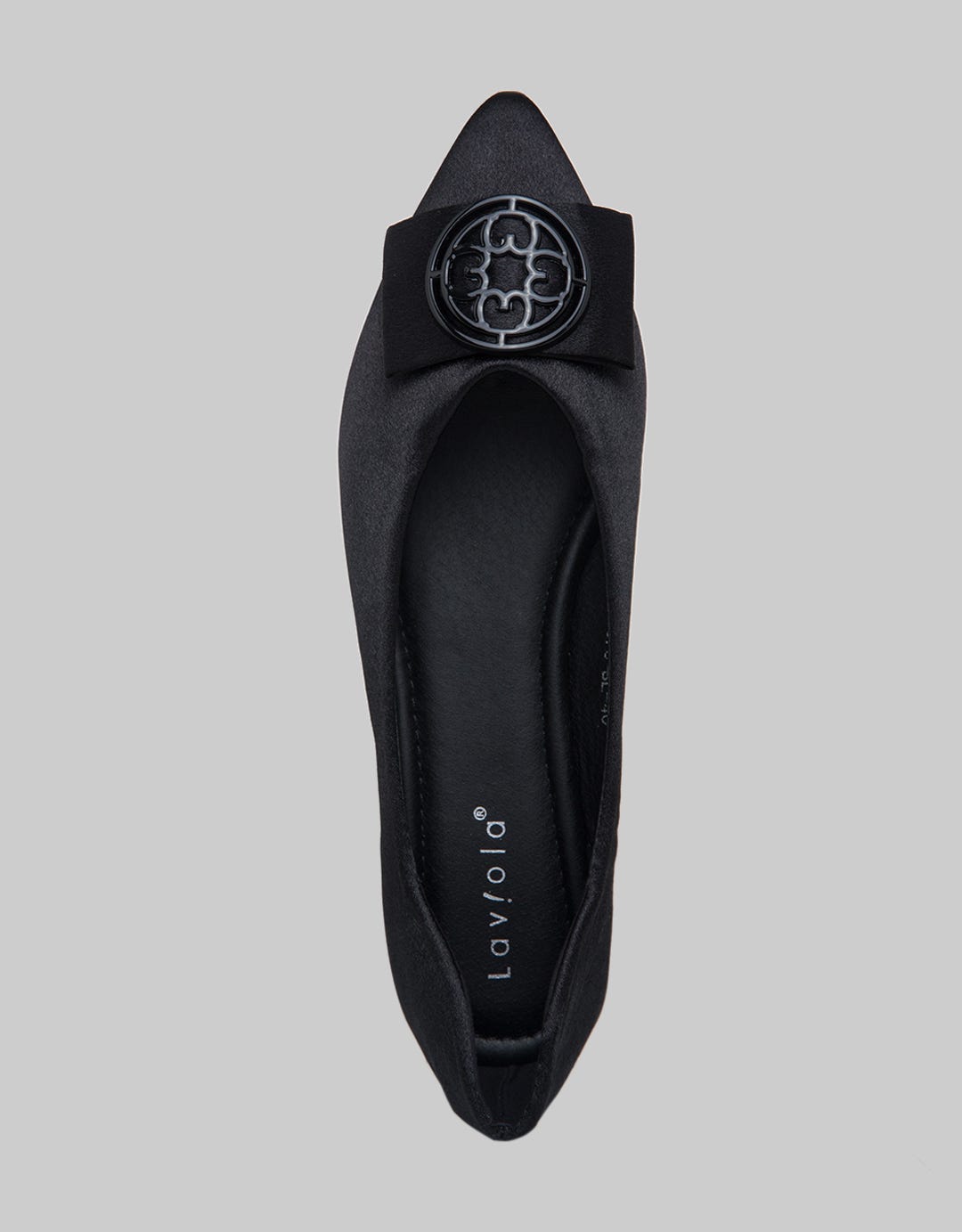 Laviola Big Brooch Flat Shoes Wanita