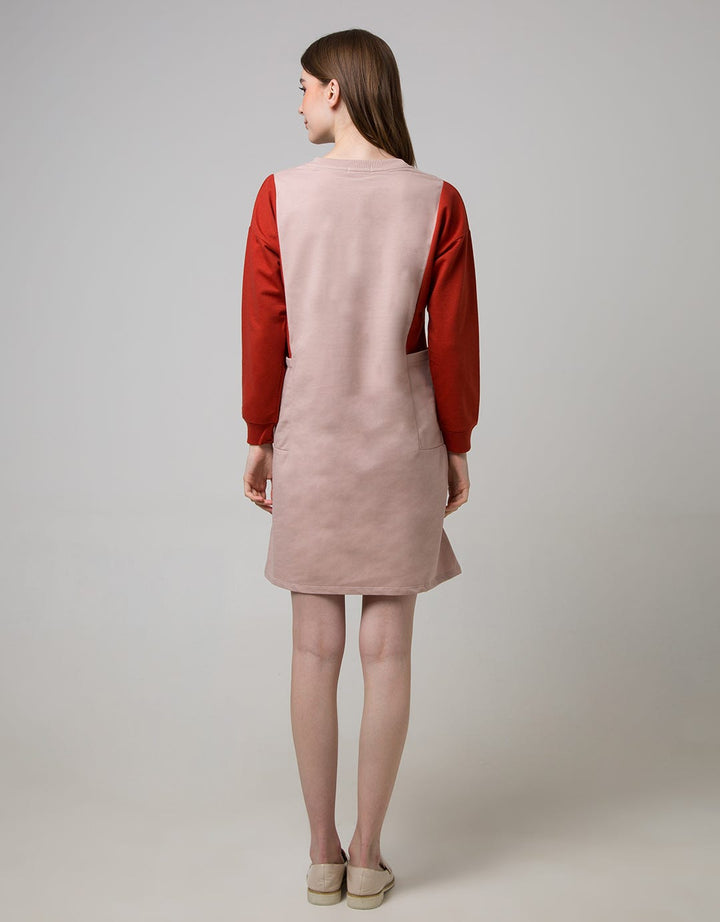 Nevada Long Sleeve Midi Dress Cut Sewn