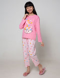 Kidz Too Top - Bottom Set Piyama Long Sleeve T-Shirt Long Pants Donut