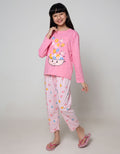 Kidz Too Top - Bottom Set Piyama Long Sleeve T-Shirt Long Pants Donut