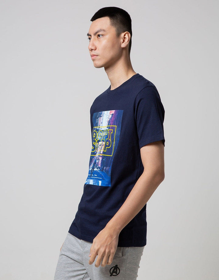T Zone Short Sleeve T-Shirt Photoprint City - Dont Stop