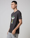 T Zone Short Sleeve T-Shirt Big Size Print Theme Ufo
