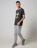 T Zone Short Sleeve T-Shirt Big Size Print Theme Ufo