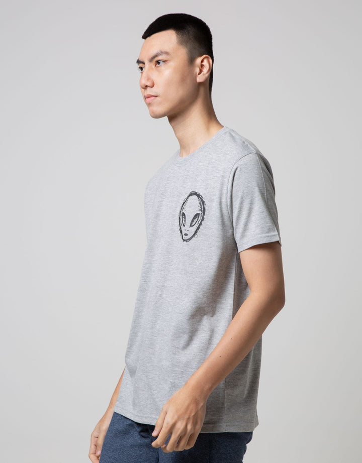 T Zone Short Sleeve T-Shirt Big Size Print Theme Ufo